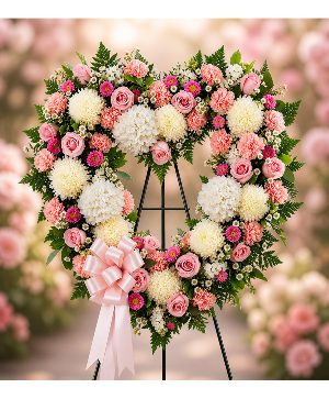 The Pink Serenity Heart Call Us for Faster Service & Daily Specials: (915) 303-8500 Text Us to Order Anytime: (915) 505-3708 Your trusted source for Flowers & Delivery in El Paso TX