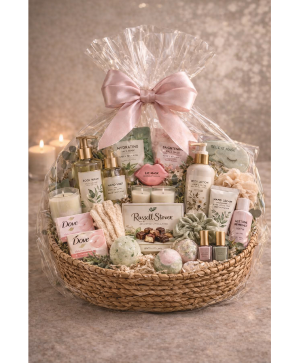 The Rosé Glow Basket Call Us for Faster Service & Daily Specials: (915) 303-8500 Text Us to Order Anytime: (915) 505-3708 Your trusted source for Flowers & Delivery in El Paso TX