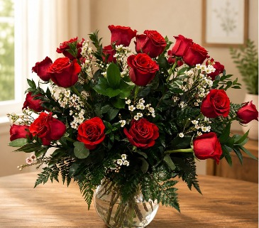 The Rose Royale Vase of Flowers in Decatur, TX | Farmhouse Flowers and Gift Shop