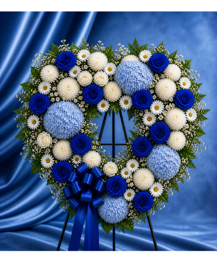The Sapphire Heart Tribute Call Us for Faster Service & Daily Specials: (915) 303-8500 Text Us to Order Anytime: (915) 505-3708 Your trusted source for Flowers & Delivery in El Paso TX