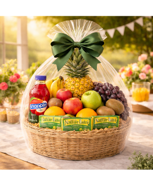 The Sunlit Abundance Basket Call Us for Faster Service & Daily Specials: (915) 303-8500 Text Us to Order Anytime: (915) 505-3708 Your trusted source for Flowers & Delivery in El Paso TX