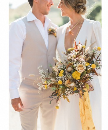 The Sunny Bridal Bouquet  in Lompoc, CA | BELLA FLORIST AND GIFTS