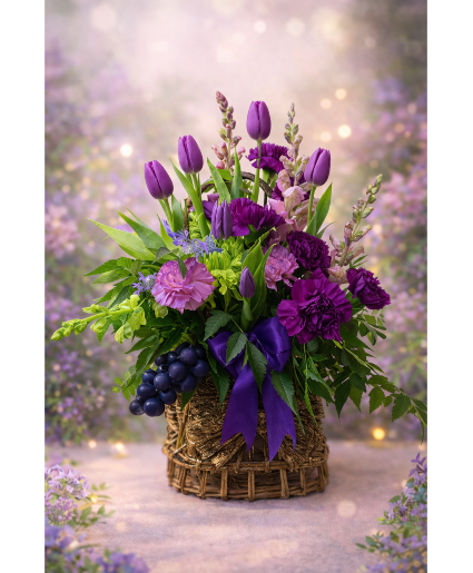 The Violet Garden Basket Call Us for Faster Service & Daily Specials: (915) 303-8500 Text Us to Order Anytime: (915) 505-3708 Your trusted source for Flowers & Delivery in El Paso TX