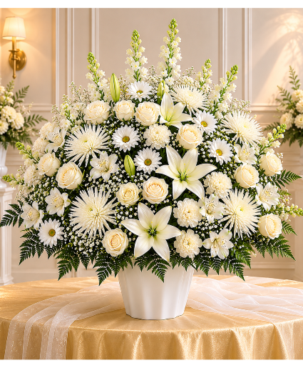 The White Garden of Grace Call Us for Faster Service & Daily Specials: (915) 303-8500 Text Us to Order Anytime: (915) 505-3708 Your trusted source for Flowers & Delivery in El Paso TX 