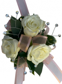 The Rose Sparkle  C44-6 Rose Corsage