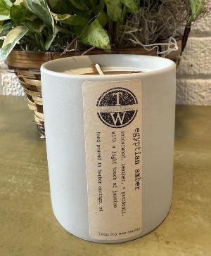 Locally Made Thicc Wicc Egyptian Amber Candle 