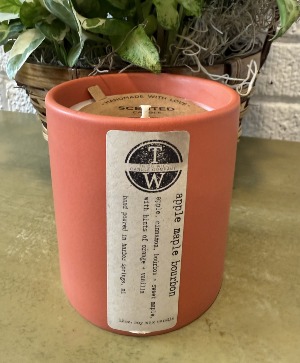 Locally made Thicc Wicc Apple Maple Bourbon Candle 