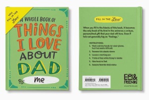Things I love about Dad fill in journal gift