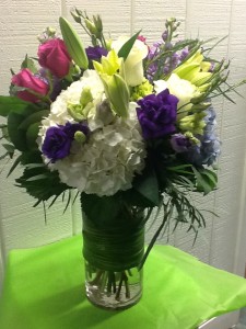 Think Summer Cylinder Vase Arrangement
