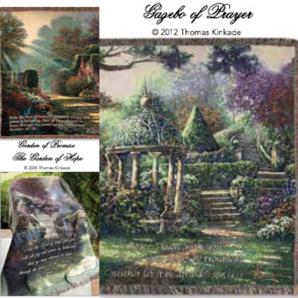 Thomas Kinkade Throws Keepsake Inspirational