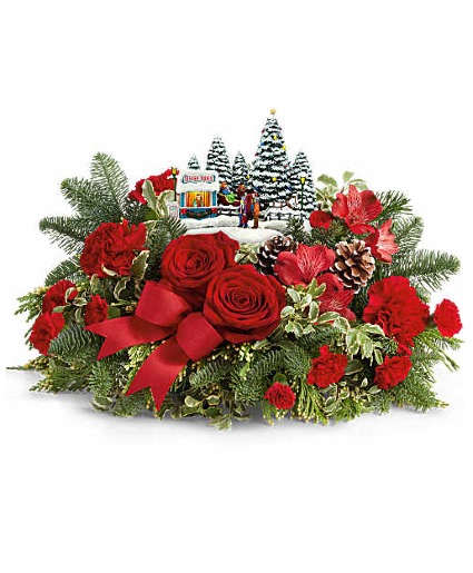 Thomas Kinkade's Charming Sleigh Ride Bouquet Preorder Pricing in effect until Nov 18th