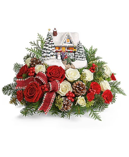 Thomas Kinkade's Homecoming Hero Bouquet HOLIDAY