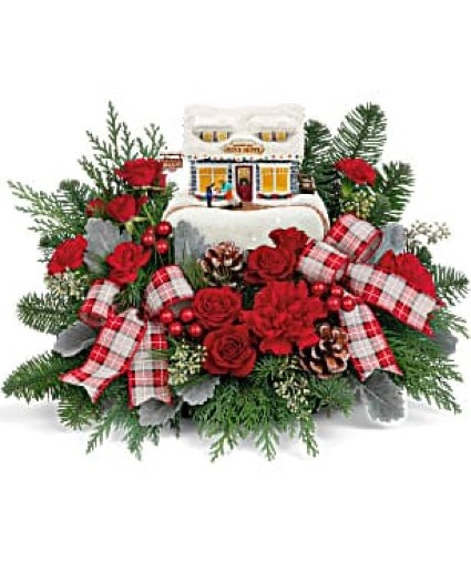 THOMAS KINKADE'S SWEET SHOPPE Christmas Arrangement