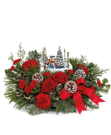 Thomas Kinkade's Oh What Fun Arrangement(LIMITED) in Winnipeg, MB | CHARLESWOOD FLORISTS