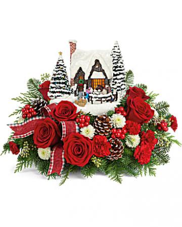 Thomas Kinkade's Warm Winter Wishes Keepsake Arrangement