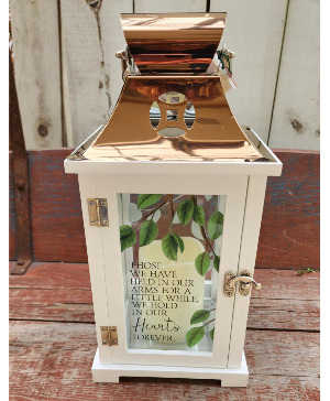 Those We Have Held in our Arms Lantern with Battery operated Candle