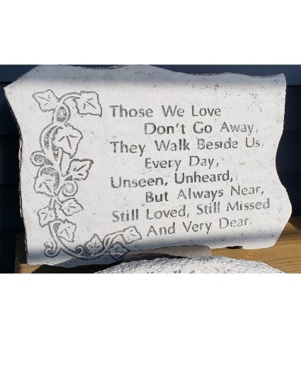 Those We Love Cement Memorial Stone