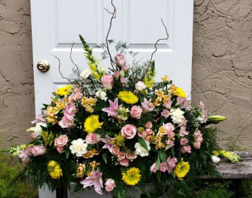 Thoughts and Prayers Casket Blanket in Auburn, AL | AUBURN FLOWERS & GIFTS