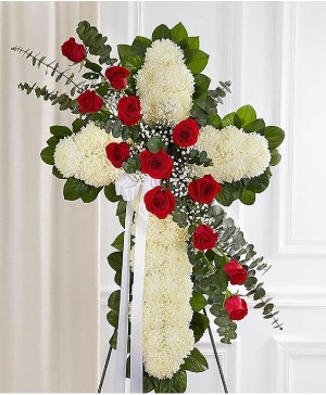 Thoughts and Prayers Standing Cross  