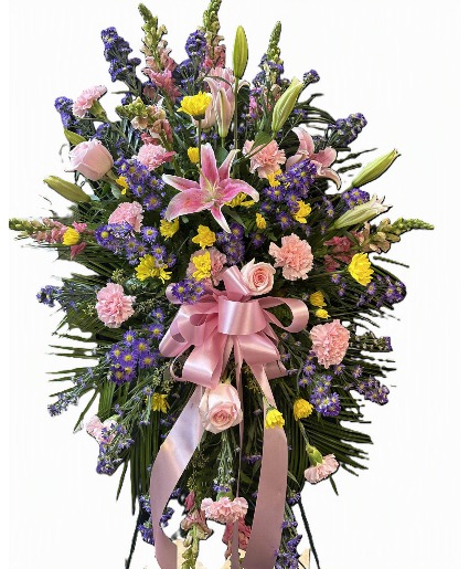 Thoughts and Prayers standing spray sympathy