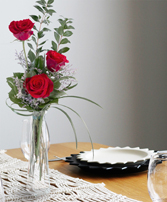 Three Fiery Roses Lifestyle Arrangement