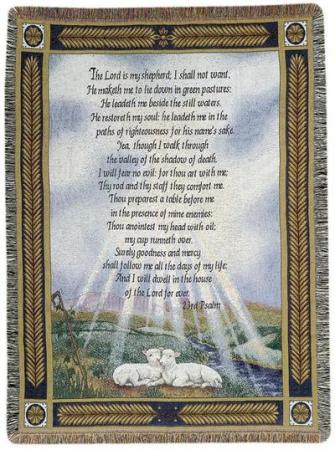 Throw - 23rd Psalm - Lambs Throw