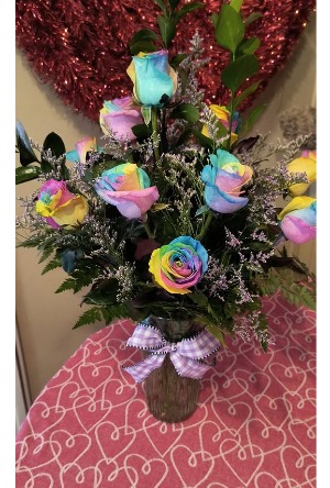 Tie Dye Roses 