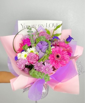 Tied My Affection Wrapped Flowers