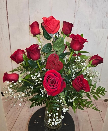 Til the last one dies 12 Roses vased
