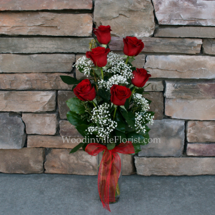 Timeless Half Dozen Roses Classic Rose Arrangement