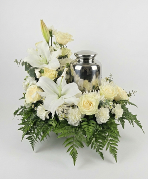 Timeless Urn Wreath Sympathy Arrangment