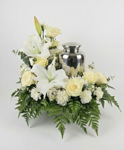Timeless Urn Wreath Sympathy Arrangment