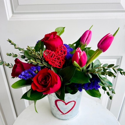 Tin Can Heart arrangement 