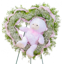 Tiny Angels Wreath in Pink 