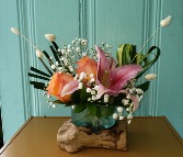 TINY MOLTEN GLASS DECOR FRESH ARRANGEMENT