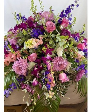 To Mom With Love  Casket Spray