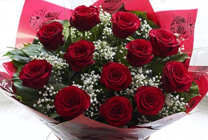 To My Love 1 dz rose-Wrapped Bouquet 