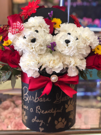 Together For Ever Pups Hat Box