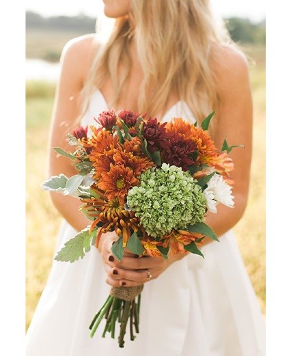 Touch of Autumn Bridal Bouquet