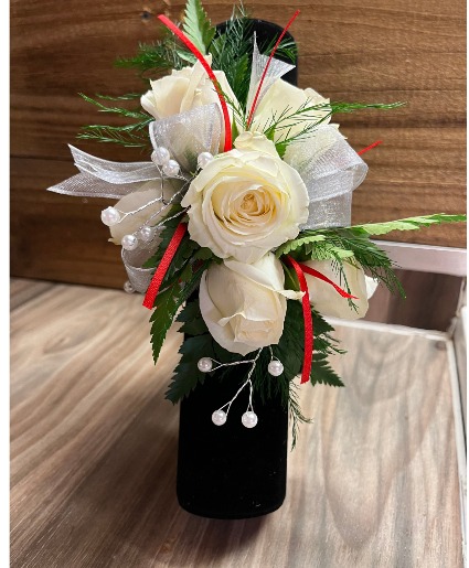 Touch of Red Corsage