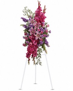 Touching Tribute Spray Sympathy Arrangement