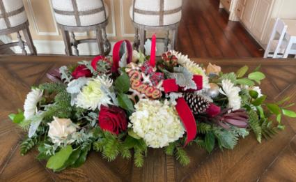 Traditional Christmas Centerpiece  