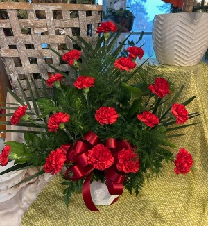 Traditional Red Carnation Mache 