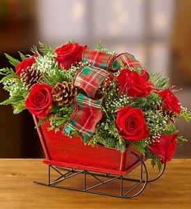 Traditional Tidings™ Sleigh Arrangement 