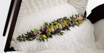 Trail Of Flowers Casket Adornment Casket  Adornment  in Las Vegas, NV | Blooming Memory