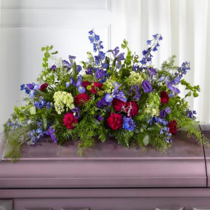 Tranquil Garden Casket Spray