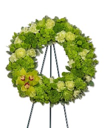 Tranquil Oasis Wreath Flower Arrangement
