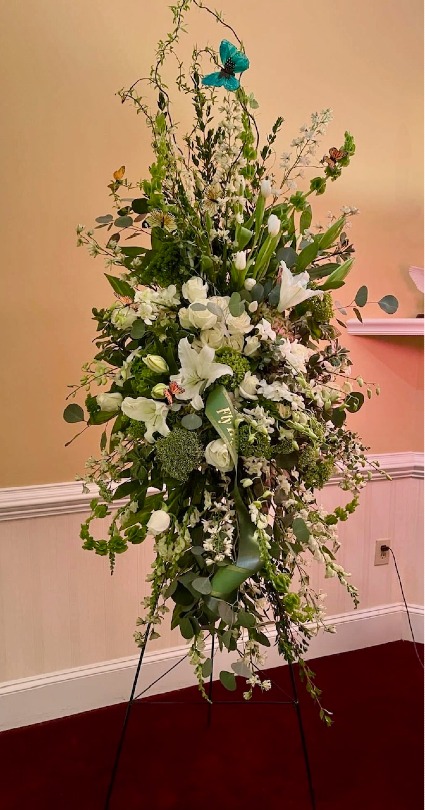 TRANQUIL STANDING SPRAY FUNERAL TRIBUTE