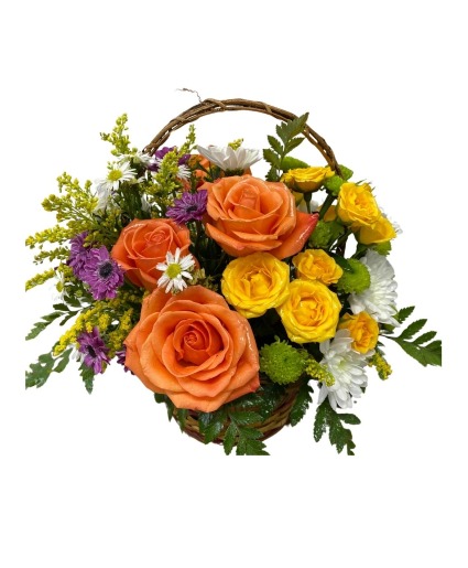 Tranquility Basket Flower Arrangement