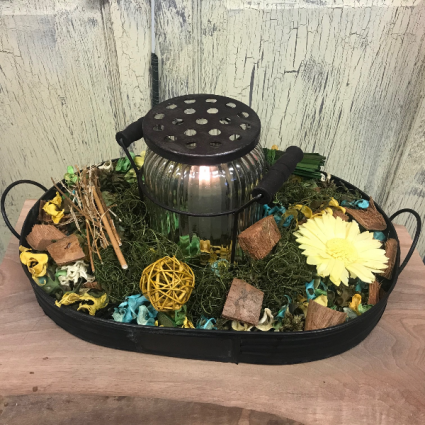 TRANQUILITY POTPOURRI GIFT SET WITH LED CANDLE